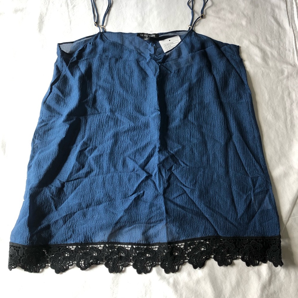 Anthropologie Blue Camisole
